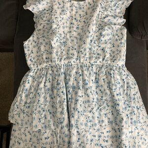 Simply Southern Blue and White Floral Dress